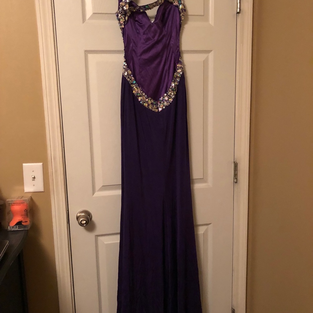 Purple prom dress